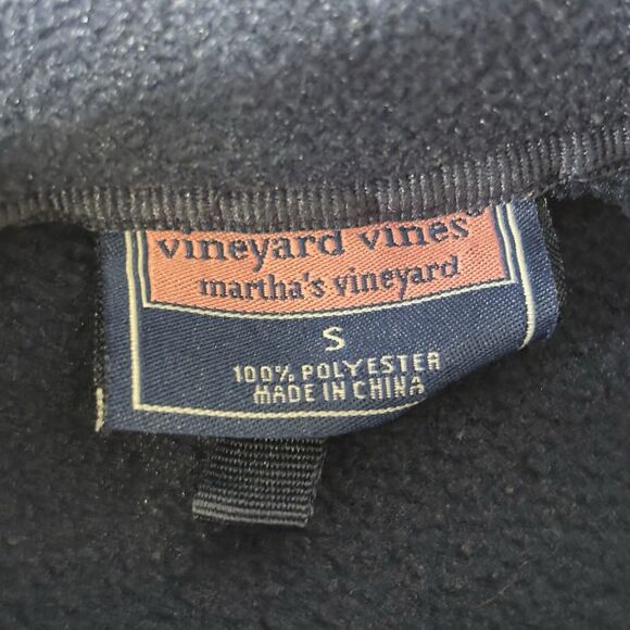 Vineyard Vines Marthas Vineyard 1/4 Zip Adult Small‎ Fleece Logo Blue Sweatshirt - Picture 6 of 12